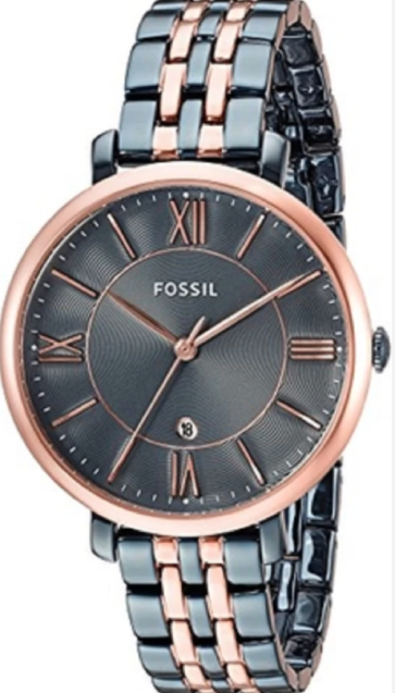 Uhrenarmband Fossil ES4321 Rostfreier Stahl Blau 14mm